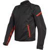Dainese Bora Air Black Fluo Red Textile Motorcycle Jacket Front                                                                                                                                                                                                