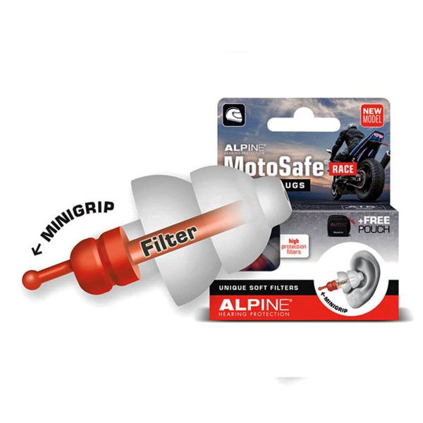 Alpine MotoSafe Race Minigrip Earplug Earplugs