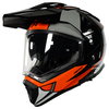 Akito Adventure Helmet Flo Orange Grey White Black S (55-56 cm)