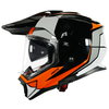 Akito Adventure Helmet Flo Orange Grey White Black S (55-56 cm)