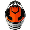 Akito Adventure Helmet Flo Orange Grey White Black S (55-56 cm)