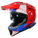 Adventure Helmet Red Blue White