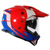 Akito Adventure Helmet Red Blue White S (55-56 cm)