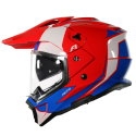 Adventure Helmet Red Blue White