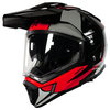 Akito Adventure Helmet Red Grey White Black S (55-56 cm)