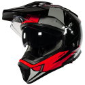Adventure Helmet Red Grey White Black