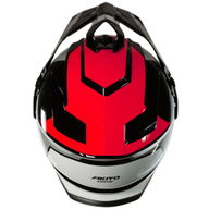 Adventure Helmet Red Grey White Black