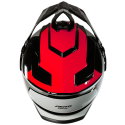 Adventure Helmet Red Grey White Black