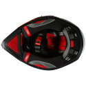 Adventure Helmet Red Grey White Black