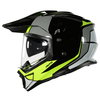 Akito Adventure Helmet Flo Yellow Grey White Black S (55-56 cm)