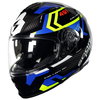 Scorpion EXO 491 Spin Helmet Black Blue Yellow XS (53-54 cm)