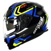 Scorpion EXO 491 Spin Helmet Black Blue Yellow XS (53-54 cm)