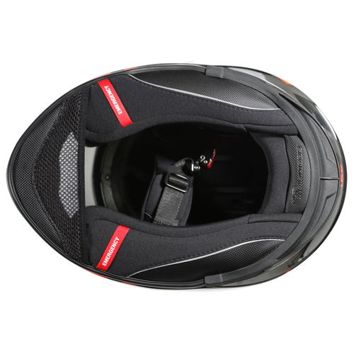 Scorpion EXO 491 Spin Helmet Black Red XS (53-54 cm)