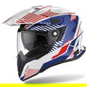 Commander Adventure Helmet Boost White Blue