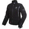 Rukka Suki Pro Ladies GoreTex Black Silver Waterproof Textile Motorcycle Jacket Front                                                                                                                                                                          