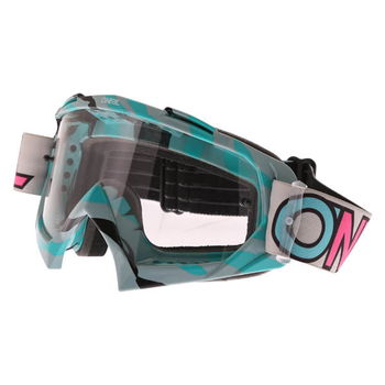Oneal B-10 Goggle Stream Grey Teal Clear