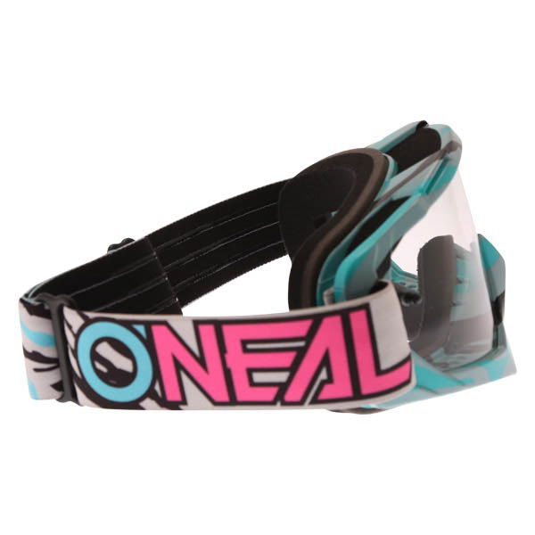 Oneal B-10 Goggle Stream Grey Teal Clear