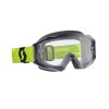 Scott Hustle X MX Goggles Yellow Blue Clear