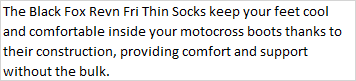 Fri Thin Sock Revn Black