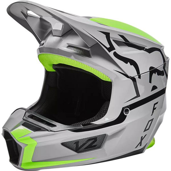 Fox V2 Merz Helmet Steel Grey