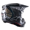 Alpinestars S-M5 Solar Flare Helmet Black Grey Gold Glossy