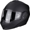 Scorpion Exo-Tech Matt Black Flip Front Motorcycle Helmet Front Left                                                                                                                                                                                           