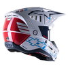 Alpinestars S-M5 Action Helmet White Cyan Dark Blue Glossy