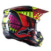 Alpinestars S-M5 Solar Flare Helmet Black Red Fluo Yellow Flo Glos