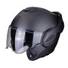 Scorpion Exo-Tech Matt Black Flip Front Motorcycle Helmet Flip Open                                                                                                                                                                                            
