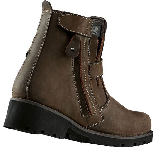 Held Nashville Brown Motorcycle Ankle Boots Heel                                                                                                                                                                                                               