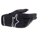 Radar Gloves Black Brushed Silver