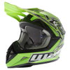 Wulfsport Cub Flite X Green Helmet Front Left                                                                                                                                                                                                                  