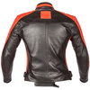 Spada Turismo Ladies Black Red Leather Motorcycle Jacket Back                                                                                                                                                                                                  