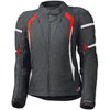 Held Luca Ladies GoreTex Black Red Waterproof Textile Motorcycle Jacket Front                                                                                                                                                                                  