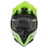 Wulfsport Cub Flite X Green Helmet Front                                                                                                                                                                                                                       