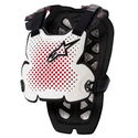 A-1 Pro Chest Protector White Black Red