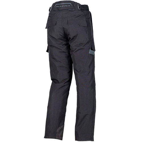 Macna Club Waterproof Black Textile Motorcycle Trousers Rear                                                                                                                                                                                                   