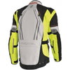 Richa Infinity Grey Fluo Yellow Black Textile Motorcycle Jacket Back                                                                                                                                                                                           