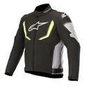 T-GP R V2 Waterproof Jacket Black Grey Yellow Fluo