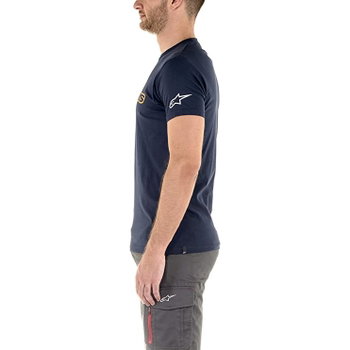 Alpinestars Wordmark Tee Navy Orange Green