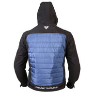 Puffer Hoodie Mens Black Blue