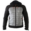 Frank Thomas Puffer Hoodie Mens Black Grey