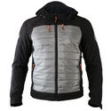 Puffer Hoodie Mens Black Grey