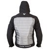 Frank Thomas Puffer Hoodie Mens Black Grey