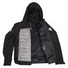 Frank Thomas Puffer Hoodie Mens Black Grey