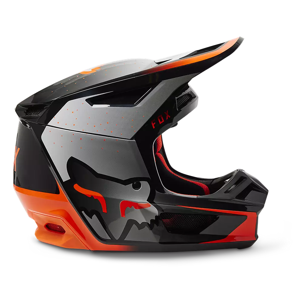 Fox V2 Vizen MX Helmet - Flo Orange - FREE Delivery | J&S Accessories