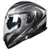 Frank Thomas DV10 Flip Front Helmet Matt Black Grey