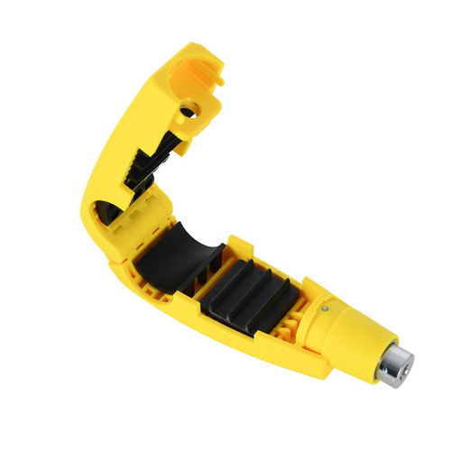 Oxford Products Yellow Motorcycle Lever Lock Open                                                                                                                                                                                                              