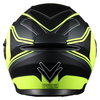 Frank Thomas DV10 Flip Front Helmet Matt Black Neo Yellow