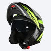 Frank Thomas DV10 Flip Front Helmet Matt Black Neon Yellow